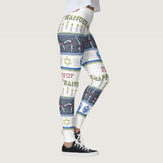 Happy Flippin' Hanukkah "Sweater" Leggings