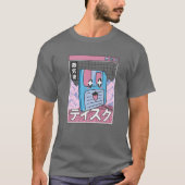 Happy Floppy Disk Digital Japan Style Otaku Anime T-shirt (Voorkant)