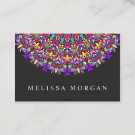 Happy Floral Mandala Visitekaartje