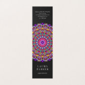 Happy Floral Mandala Visitekaartje (Buitenkant ongevouwen)