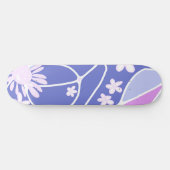 Happy Floral Neuro Art - Paarse Gradient Persoonlijk Skateboard (Horizontaal)
