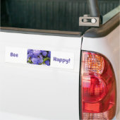 Happy Flower Bee Floral Bumpersticker (Op Truck)