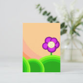 Happy flower briefkaart (Staand voorkant)