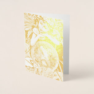 Happy Flower Fairy Gold folie wenskaart Kaarten