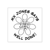 Happy Flower Goed gedaan Rubber Stamp Rubberstempel (Afrduk)