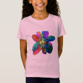 Happy Flower Rainbow kind T-shirt (Voorkant)