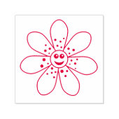 Happy Flower Self-Inking Stamp Zelfinktende Stempel (Design)