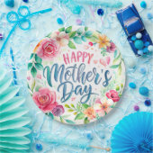 Happy flower simple Libreta con espiral Papieren Bordje (Feest)