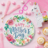 Happy flower simple Libreta con espiral Papieren Bordje (Feest)