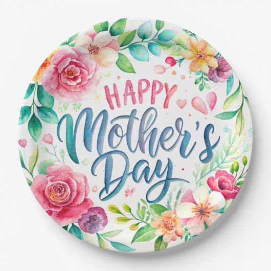 Happy flower simple Libreta con espiral Papieren Bordje (Voorkant)