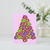 Happy Flower-structuur Briefkaart (Staand voorkant)