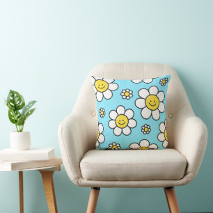 Happy Flowers 16x16 Kussen
