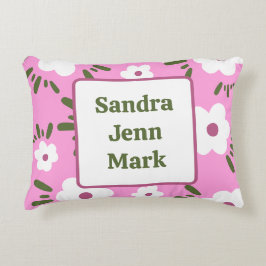 Happy Flowers Accent Kussen