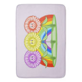Happy Flowers Bath Mat (Voorkant Verticaal)