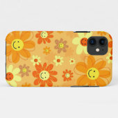 Happy Flowers Case-Mate iPhone Case (Achterkant (horizontaal))