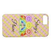 Happy Flowers Cell Phone Case (Achterkant (Horizontaal))