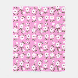 Happy Flowers Fleece Deken