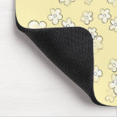 Happy Flowers - Geel - Cute Muismat (Hoek)