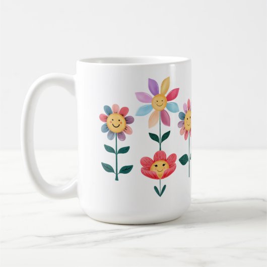 Happy Flowers Koffiemok (Links)