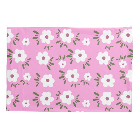 Happy Flowers Kussensloop (Achterkant)