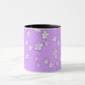 Happy Flowers - Lavender - Cute Coffee Mok (Midden)