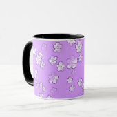 Happy Flowers - Lavender - Cute Coffee Mok (Voorkant links)