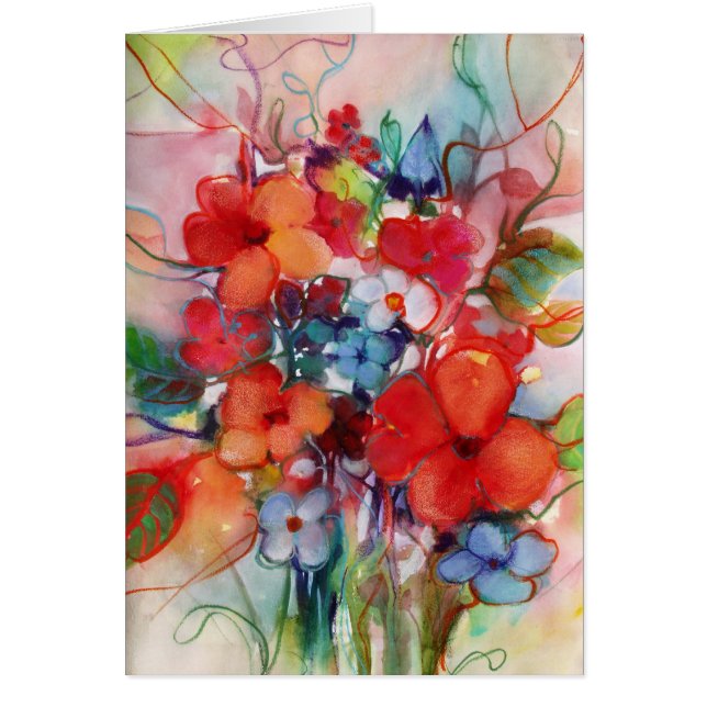 Happy Flowers · Michelle Abrams - kaart (Voorkant)