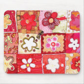 Happy Flowers Mousepad Muismat (Voorkant)