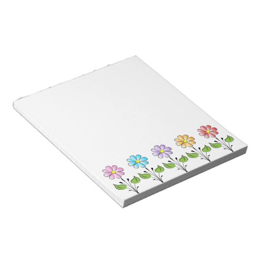 Happy Flowers Multi Colors Notitieblok (Schuin)