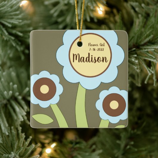 Happy Flowers Ornament Square (Boom)