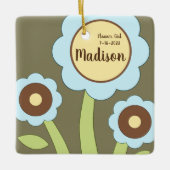 Happy Flowers Ornament Square (Voorkant)