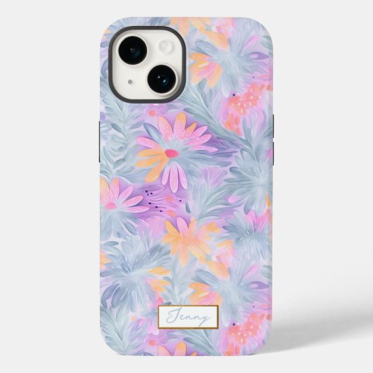 Happy Flowers Pastels Case-Mate iPhone Case (Achterkant)