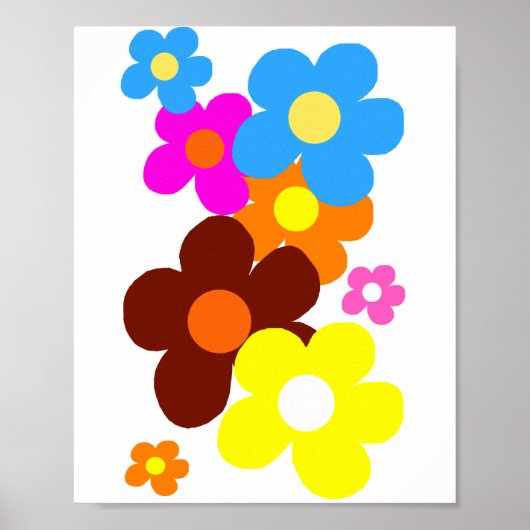 Happy Flowers Poster (Voorkant)