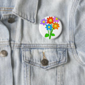 Happy Flowers Ronde Button 5,7 Cm (In situ)