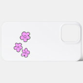 Happy Flowers - Roze - pas het aan - Case-Mate iPhone Case (Achterkant (horizontaal))
