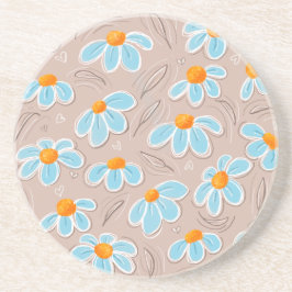 Happy Flowers Sandstone Zandsteen Onderzetter