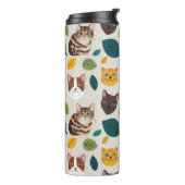 Happy Flowers & Smiling Creatures Digital Print -  Thermosbeker (Gedraaid links)