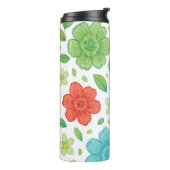 Happy Flowers & Smiling Creatures Digital Print -  Thermosbeker (Gedraaid links)
