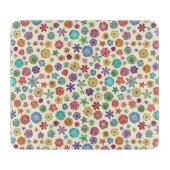 Happy Flowers snijbord Snijplank (Voorkant)