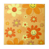 Happy Flowers Tegeltje (Voorkant)