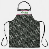 Happy Flowers Zwart Schort (Voorkant)