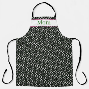 Happy Flowers Zwart Schort