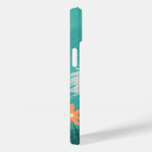 Happy Fluffy White Cat Phone Case - Sunny Smile &  (Achterkant / Rechts)