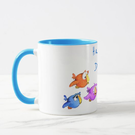 Happy Flying Birds Mok - Aangepaste tekst (Links)