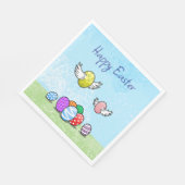 Happy Flying Easter Eggs Servet (Hoek)