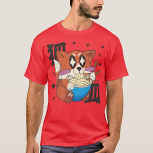 Happy Fo Eating Ramen Japan Style Kawaii Anime voo T-shirt