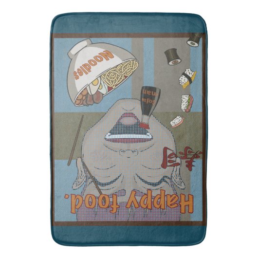 Happy Food Badmat (Voorkant Verticaal)