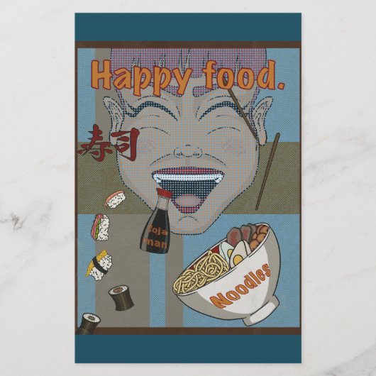 Happy Food Briefpapier (Voorkant)