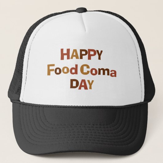 Happy Food Coma Day Trucker Pet (Voorkant)
