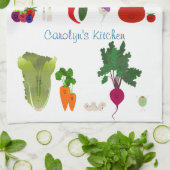 Happy Food gepersonaliseerd Theedoek (Gevouwen)